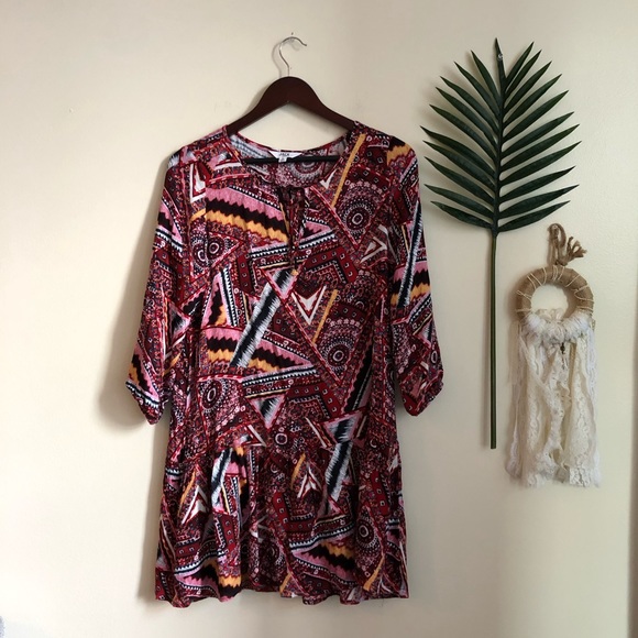 • SOLD • BB Dakota Geometric Dress - Picture 2 of 7